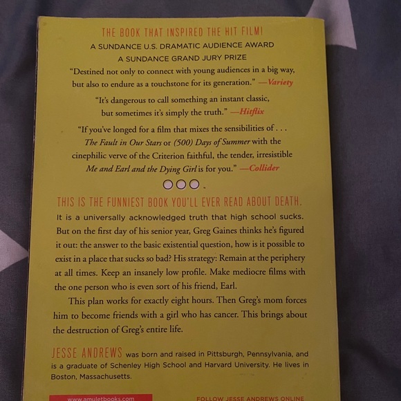 3/20 Books!📚 Me and Earl and the Dying Girl Book - Picture 2 of 6